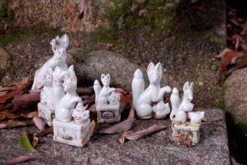 Minature Fox Statues