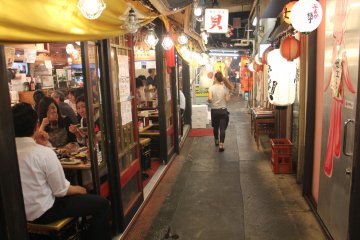 <p>Cramped restaurants and lights, an ambience so full of life</p>