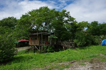 <p>Bridge to a tree house &nbsp;</p>