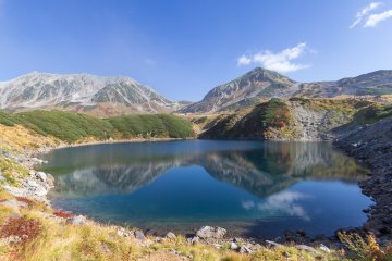 <p>Tateyama casts a beautiful reflection in Mikuri Pond</p>