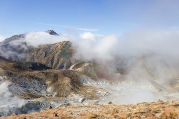 <p>The sulfurous fumes of Jigokudani (Hell Valley) sting the eyes &amp; sear the nostrils of hikers who get too close</p>
