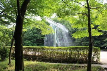 <p>The sounds of nature and running water combine</p>