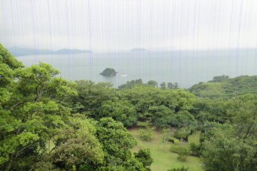 The observatory at Kasayama Volcano.