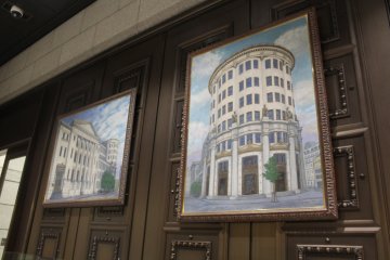 Two lovely paintings of the building in the museum&nbsp;