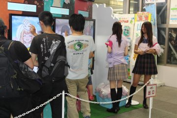 <p>Thrust straight into anime culture upon arriving at the station</p>