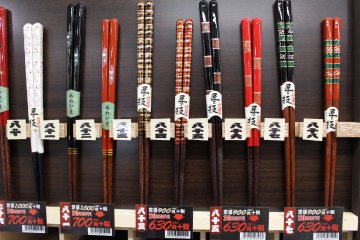 <p>Brightly colored chopsticks</p>