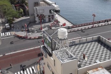 <p>The view from the ninth floor terrace</p>