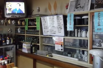 <p>My view from the counter</p>