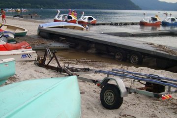 Lots of nice equipment to take you out on the lake