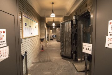 <p>The large bank vaults have not been removed, and has become a mini-museum commemerating the incarnation of the premises.</p>