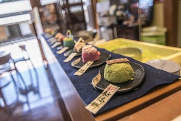 <p>Some of Mr Itami's exquisite pieces on display right in front of the counter.&nbsp;</p>