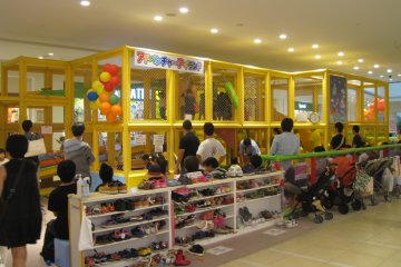 <p>...and play areas to keep them interested and happy.</p>