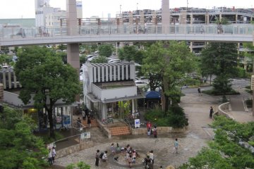 <p>An aerial view of the Central Garden</p>