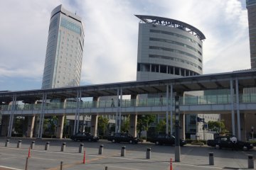 The Symbol Tower and JR Clement Hotel in Takamatsu is a short walk from the ferry terminal.
