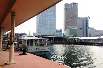 The Art Liner fast ferry at Takamatsu. The last ferry is at 18:05 (6:05 pm)