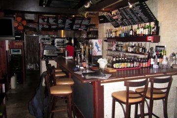 <p>The bar</p>