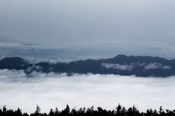 <p>The view from the 5th Station on Fujisan</p>