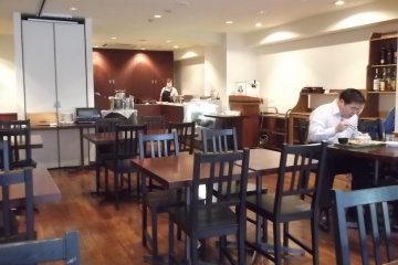 <p>The restaurant where breakfast is served</p>