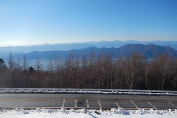 <p>View of the surrounding mountains from the 3rd station</p>