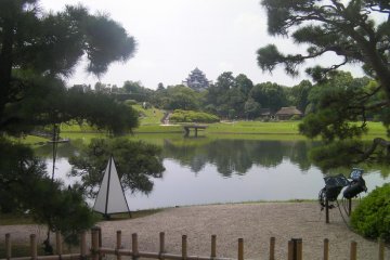 Okayama Castle from the garden