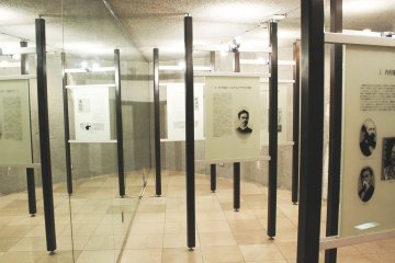 <p>The exhibition at the back of the church</p>