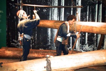 Exhibit showing lumber industry