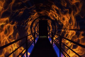 This flame tunnel is as scary as it is beautiful. Let's cross the bring to discover the rest of Luffy's story.