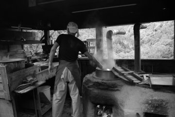 <p>Food prepared in the earthen stove</p>