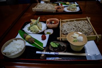 <p>Handmade soba (buckwheat noodles) and dishes made with locally grown ingredients</p>