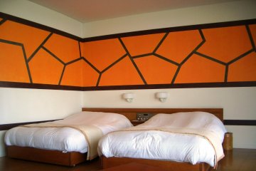 Deep and comfortable Beds, though the nineties decor may divide opinions.