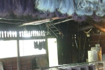 Indigo dye house, end of the main drag
