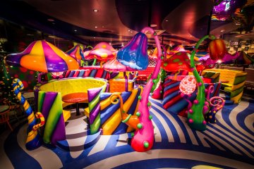 Find a booth in the colourful forest &nbsp;