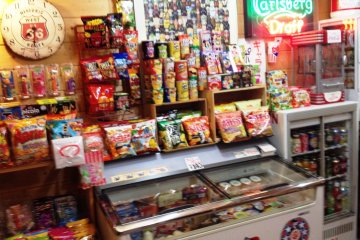 <p>Imagine a sixties soda and milk bar, complete with dyed perms and pop candy hues.</p>