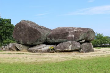 <p>The Ishibutai, tomb of Soga no Umako</p>