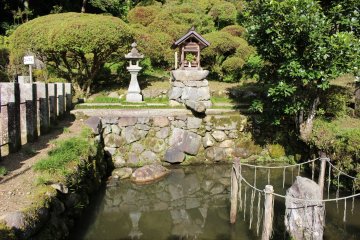 <p>The Ryugai-ike (dragon lid pond). See the Okadera article for the story about the dragon</p>