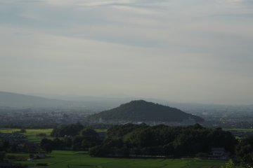 <p>Looking north toward Miminashiyama and Kashihara City</p>