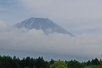 <p>Fujisan yang muncul dengan berselimut kabut.
&nbsp;</p>