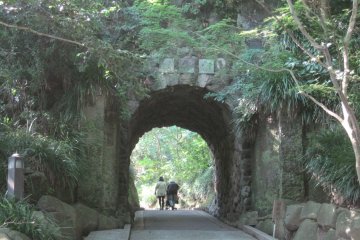 The eerie, yet picturesque tunnel leading to the museum