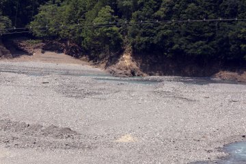 <p>It's 54 meters from the walkway to the river</p>