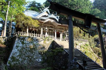 <p>The main hall of Tamaki Shrine</p>