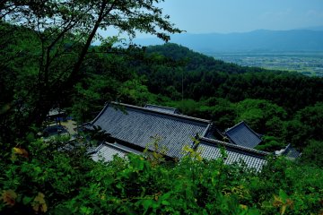 <p>The next temple is at the foot of the mountain seen in the distance</p>