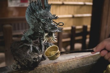 <p>Chozuya at the entrance with water to purify yourself</p>