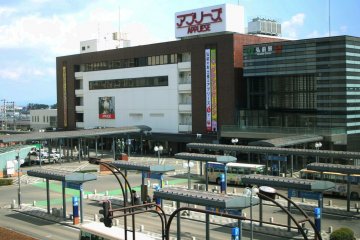 Hirosaki Station from my room