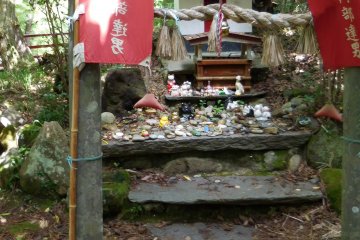 The cat shrine is a must visit at the island