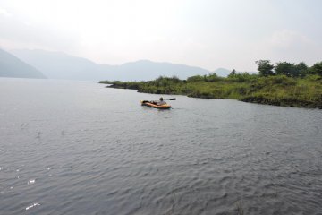 <p>No Fuji view today, because the sky was too hazy</p>