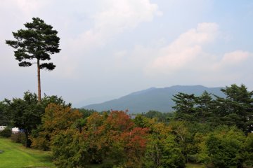 <p>The grounds have beautiful views, but it was too cloudy to see Mount fuji</p>
