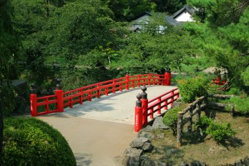 There are eight bridges over the water moats in the park. All bridges are beautiful in different ways at different times of the year.