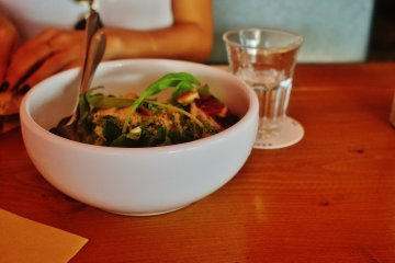 <p>La salade Caesar</p>