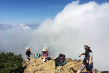 Cloud Viewing Mt. Shibutsu's Top