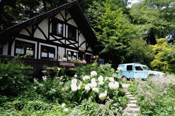 <p>A stepping stone path leads to the 'Country Store'</p>